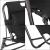 Sezlong pliabil Zero Gravity pentru gradina si terasa, negru, 120 kg