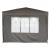 Cort pavilion de gradina pliabil pop-up 3x3 m, impermeabil, cu 4 pereti, gri