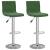 Scaune de bar, 2 buc., verde închis, catifea GartenMobel Dekor
