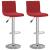 Scaune de bar, 2 buc., roșu vin, catifea GartenMobel Dekor