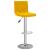 Scaune de bar, 2 buc., galben muștar, catifea GartenMobel Dekor