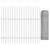 Gard cu Stâlp Argintiu 0,6 x 100 m Oțel GartenMobel Dekor