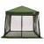 Set Cort pentru Camping 2 pcs Verde Tafetă și Material GartenMobel Dekor