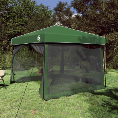 Set Cort pentru Camping 2 pcs Verde Tafetă și Material GartenMobel Dekor