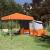 Set Cort pentru Camping 2 pcs Portocaliu Tafetă și Material GartenMobel Dekor