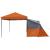 Set Cort pentru Camping 2 pcs Portocaliu Tafetă și Material GartenMobel Dekor