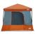 Set Cort pentru Camping cu acoperiș 2 pcs Gri și Portocalie GartenMobel Dekor