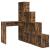 Birou de colț cu raft Stejar fumuriu 101,5 x 149,5 x 149,5 cm GartenMobel Dekor