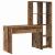 Birou cu raft Lemn Vechi 138,5 x 55 x 143 cm Lemn compozit GartenMobel Dekor
