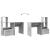 Birou cu raft Gri din beton 131,5 x 50 x 106,5 cm Lemn compozit GartenMobel Dekor