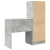 Birou cu sertar 2 pcs Gri din beton GartenMobel Dekor