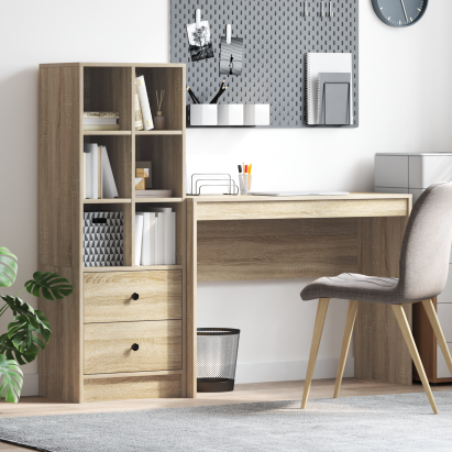 Birou cu sertar 2 pcs Stejar Sonoma GartenMobel Dekor