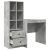 Birou cu sertar 2 pcs Gri din beton GartenMobel Dekor