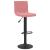 Scaune de bar, 2 buc., roz, catifea GartenMobel Dekor