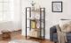 Biblioteca VASAGLE cu 4 rafturi, stil industrial, maro rustic, 66x30x120 cm