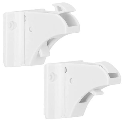 Set 4 sigurante magnetice ascunse pentru sertare si usi, alb