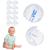 Set 10 protectii pentru colturi copii, silicon transparent, 40x20 mm