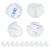 Set 10 protectii pentru colturi copii, silicon transparent, 40x20 mm