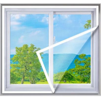 Plasa anti-insecte pentru geam, ajustabila, cu scai, 130x150 cm, alba