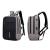 Rucsac antifurt impermeabil cu port USB, 25L, 45x14x30 cm, negru gri