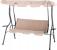 Leagan balansoar de gradina Sersimo Cancun, 3 locuri, 220 kg, bej inchis