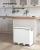 Coș de gunoi reciclare SONGMICS, 3 compartimente 54L, inox alb