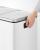 Coș de gunoi reciclare SONGMICS, 3 compartimente 54L, inox alb