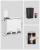Coș de gunoi reciclare SONGMICS, 3 compartimente 54L, inox alb