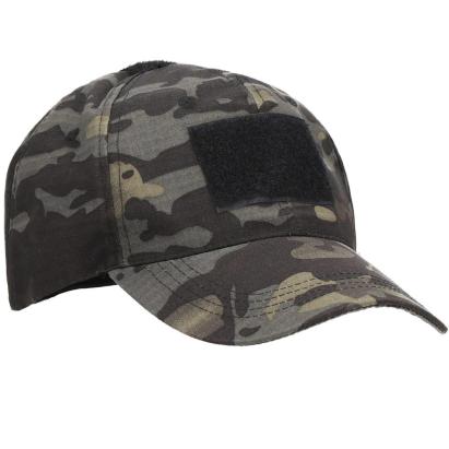 Sapca tactica camuflaj cu cozoroc curbat si scai pentru patch, unisex