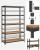 Raft metalic de depozitare Songmics, 5 polite, 875 kg, 200x120x60 cm, negru