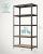 Raft metalic de depozitare Songmics, 5 polite, 600 kg, 200x100x50 cm