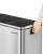 Coș de gunoi reciclare SONGMICS din inox, 3 compartimente 3x18L