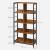 Biblioteca VASAGLE cu 8 compartimente, design industrial, maro retro