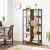 Biblioteca VASAGLE cu 8 compartimente, design industrial, maro retro
