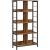 Biblioteca VASAGLE cu 8 compartimente, design industrial, maro retro