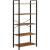 Bibliotecă VASAGLE cu 5 rafturi, stil industrial, maro rustic, 66x30x153 cm
