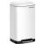 Cos de gunoi SONGMICS cu pedala, 30L, soft close, alb, otel