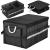 Organizator portbagaj auto pliabil cu buzunare laterale, 58x33 cm, negru