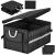 Organizator portbagaj auto pliabil cu buzunare laterale, 58x33 cm, negru