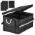 Organizator portbagaj auto pliabil cu buzunare laterale, 58x33 cm, negru