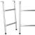 Scara universala din otel pentru trambulina, 2 trepte, 62 cm