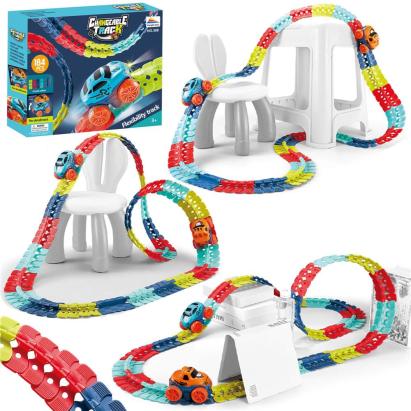 Circuit de masinute flexibil Changeable Track, 184 piese, pista configurabila