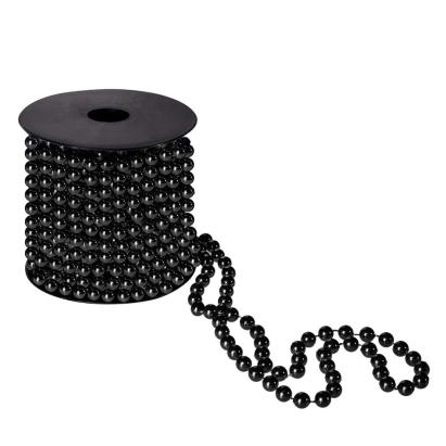 Ghirlandă cu mărgele negre pentru brad și decorațiuni de Crăciun, 10 m
