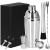 Set cocktail shaker din inox 550 ml cu accesorii barman, 6 piese