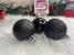 Set 20 globuri de Craciun negre, 3 modele, 4 cm, incasabile