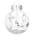 Set globuri de Craciun 30 bucati, 6 cm, transparente si argintii