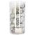 Set globuri de Craciun 30 bucati, 6 cm, transparente si argintii
