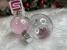 Set globuri de Craciun roz pal transparente, 24 bucati, 5 cm, incasabile