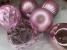 Set globuri de Craciun roz, 30 bucati, 6 modele, 8 cm, incasabile