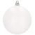 Set 20 globuri de Craciun albe mate, 8 cm, din plastic incasabil